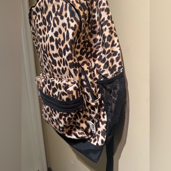 PINK Victoria's Secret Leopard Cheetah Campus Backpack - Rare/Vintage EUC - Picture 5 of 12